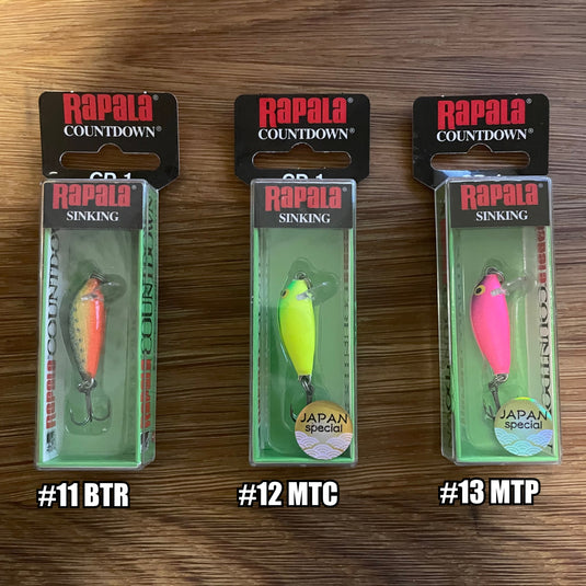 Trout Lures Rapala CountDown Single Hook lures